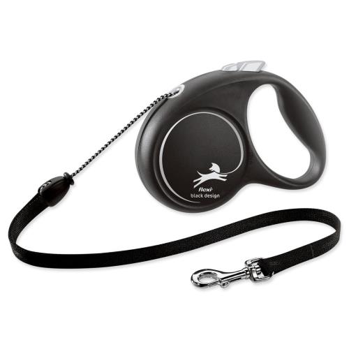 flexi Black Design M lanko 5m čierna do 20kg