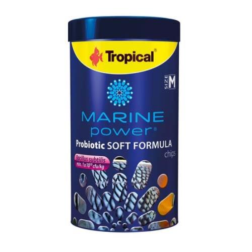 TROPICAL Marine Power Probiotic Soft Formula Size M - 250ml/130g krmivo vo forme potopených granúl s probiotikom Bacillus subtilis pre všežravé morské