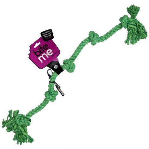 EBI BITE ME Lano pre psov s 5 uzlami na ťahanie XXXXXL 1,3m x14x12cm
