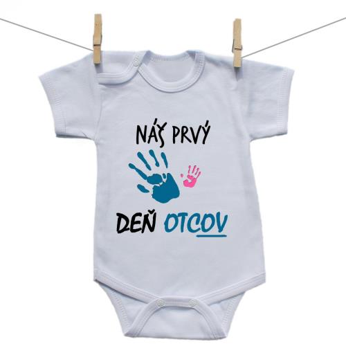 Boodyy Body s krátkym rukávom Náš prvý deň otcov (dievča) 92 (18-24 mesiacov)