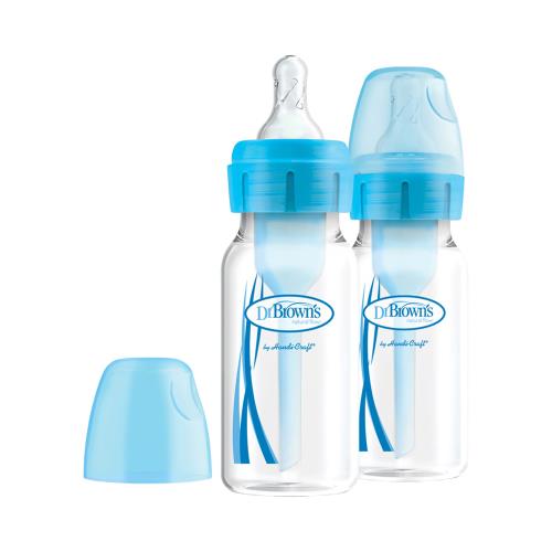 Dojčenská Antikoliková fľaša Options+ 120ml BPA FREE 2 ks, modrá (SB42405)