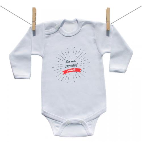 Boodyy Body s dlhým rukávom Splnené prianie 92 (18-24 mesiacov) 104-13773