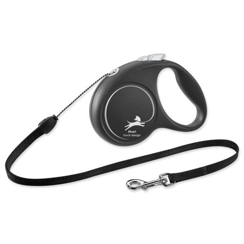 flexi Black Design S lanko 5m čierna do 12kg