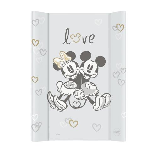 Podložka prebaľovacia s pevnou doskou COMFORT (50x70) Disney Minnie & Mickey Grey