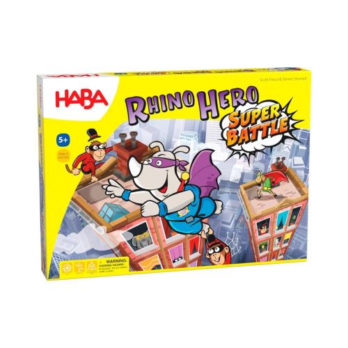 Spoločenská hra pre deti Rhino Hero Super Bitka