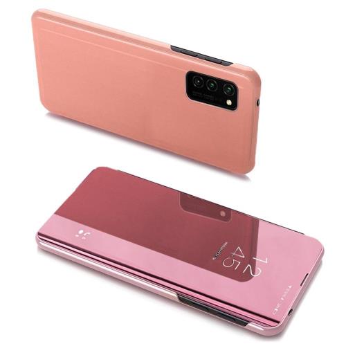 MG Clear View knižkové puzdro na Samsung Galaxy A03s, ružové
