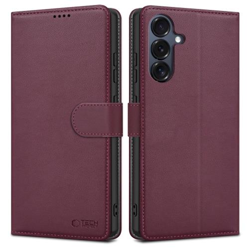 Tech-Protect Wallet knižkové puzdro na Samsung Galaxy A16 4G / 5G, bordové