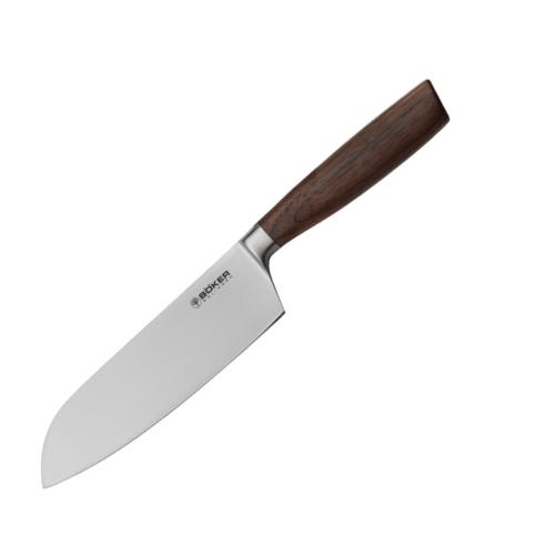 Böker Manufaktur Solingen 130730 Core Santoku kuchynský nôž 16,7cm, orechové drevo