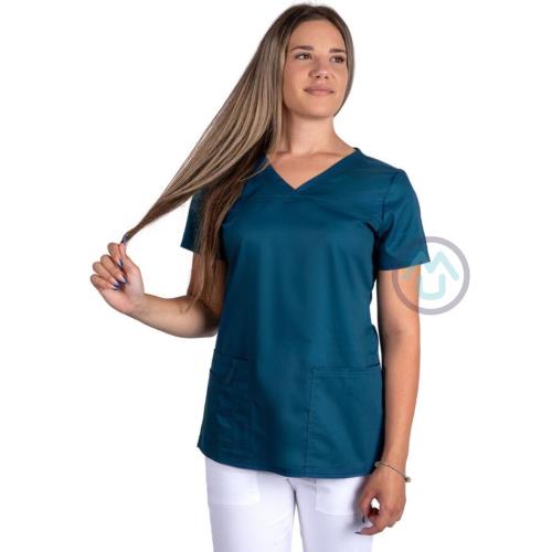 Pracovná blúza FIT - karibská modrá 3XL