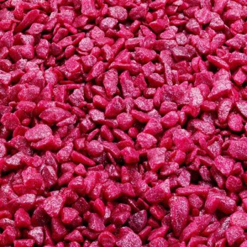 EBI AQUA DELLA Glamour Stone 6/9mm 2kg BRIGHT-RASPBERRY -Farebný trblietavý štrk do akvária