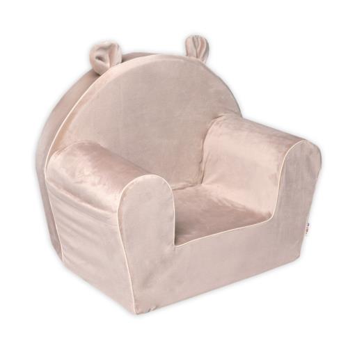 Detské kresielko Velvet s bočným vreckom Baby Nellys, bežové