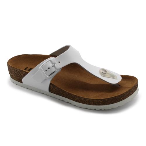 Leon 4080 Dámska zdravotná korková obuv 39 - 25cm, biela, 2,0 cm