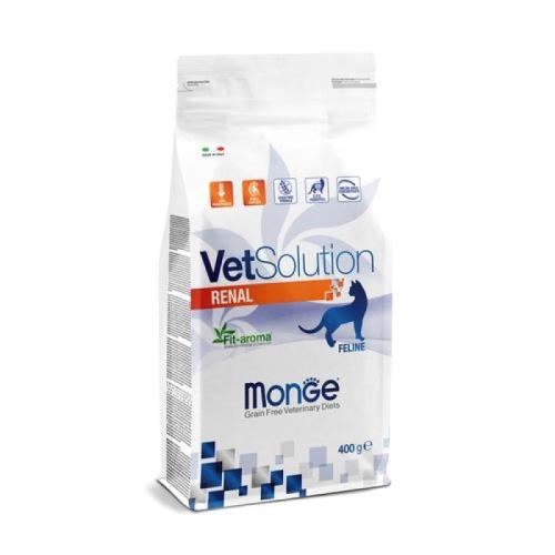 MONGE VetSolution Cat Renal 400g diétne suché krmivo pre mačky na podporu funkcie obličiek v prípade chronického zlyhania obličiek