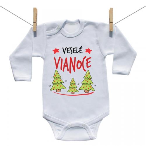 Boodyy Body s dlhým rukávom Veselé Vianoce 98 (2-3 roky)