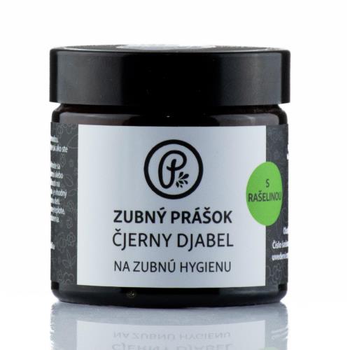 Zubný prášok - ČJERNY DJABEL s rašelinou 60 ml
