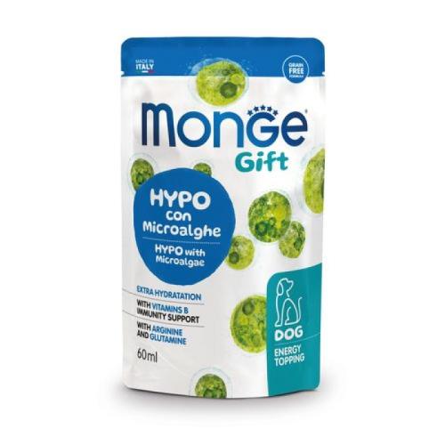 MONGE GIFT Hypo Microalgae 60ml tekuté doplnkové krmivo pre psov s mikroriasami- hydrolyzované živočíšne bielkoviny