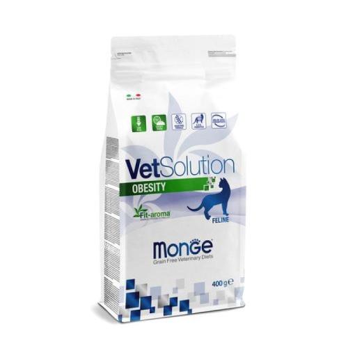 MONGE VetSolution Cat Obesity 400g diétne suché krmivo na zníženie nadváhy u mačiek