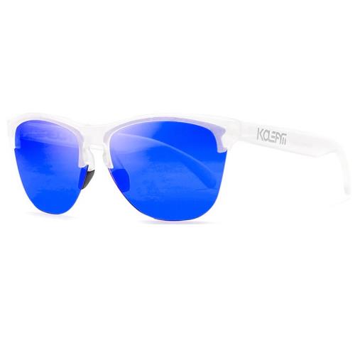 KDEAM Borger 4 slnečné okuliare, White / Blue