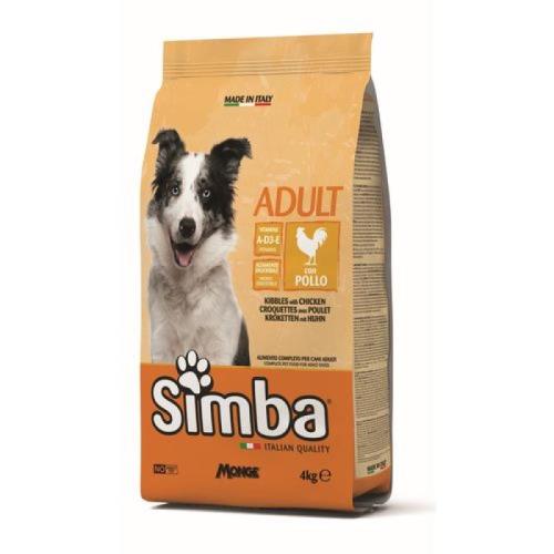 MONGE SIMBA Dog Chicken 4kg kompletné suché krmivo pre dospelých psov s kuracím mäsom