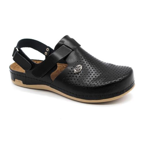 Leon 951 Dámska pracovná celokožená zdravotná obuv 36 - 23,5cm, čierna, 2,5 cm