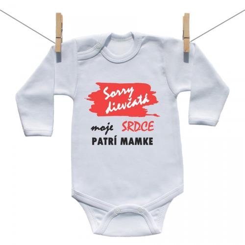 Boodyy Body s dlhým rukávom Sorry dievčatá moje srdce patrí mamke 98 (2-3 roky) 870-25860