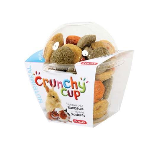ZOLUX CRUNCHY CUP mrkva - lucerna 200g pochúťka pre hlodavce