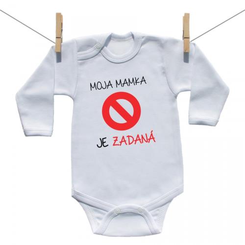 Boodyy Body s dlhým rukávom Moja mamka je zadaná 62 (2-4 mesiace)