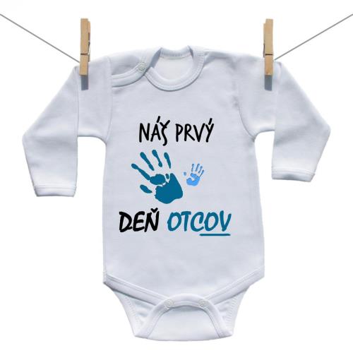 Boodyy Body s dlhým rukávom Náš prvý deň otcov (chlapec) 74 (6-9 mesiacov) 15366-374648