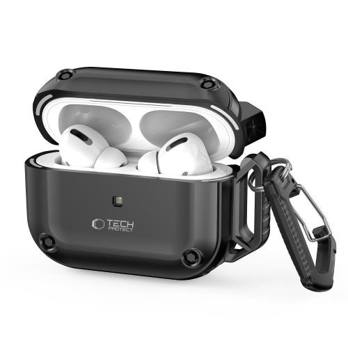 Tech-Protect Rough puzdro na Apple Airpods Pro 1 / 2, čierne 1