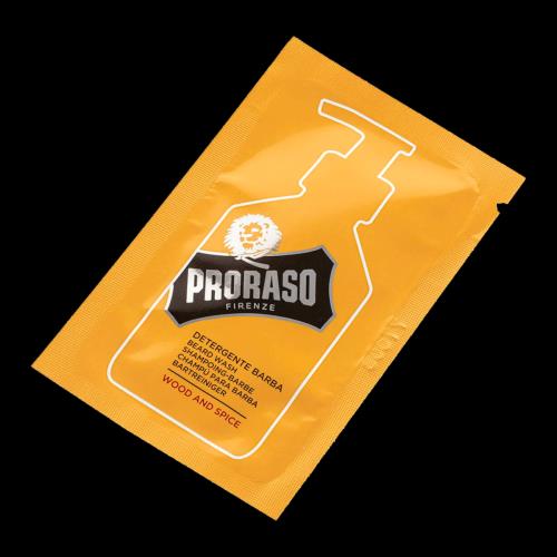Šampón na bradu vzorka Proraso Beard Wash Wood & Spice Sample 4 ml