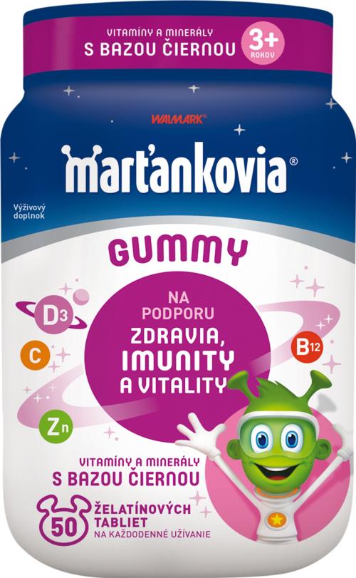WALMARK Marťankovia Gummy Vitamíny s Bazou čiernou