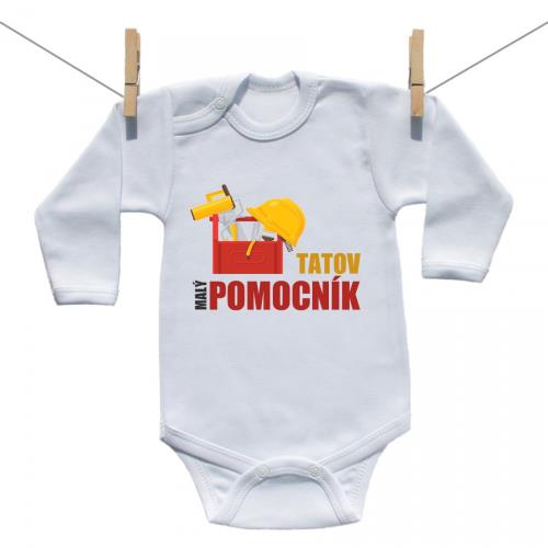 Boodyy Body s dlhým rukávom Tatkov malý pomocník 50 (0 mesiacov)
