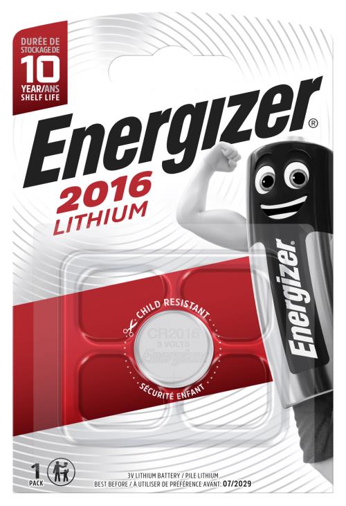 Energizer CR2016 FSB1 lítiová gombíková batéria 100mAh 3V 1ks 7638900083002