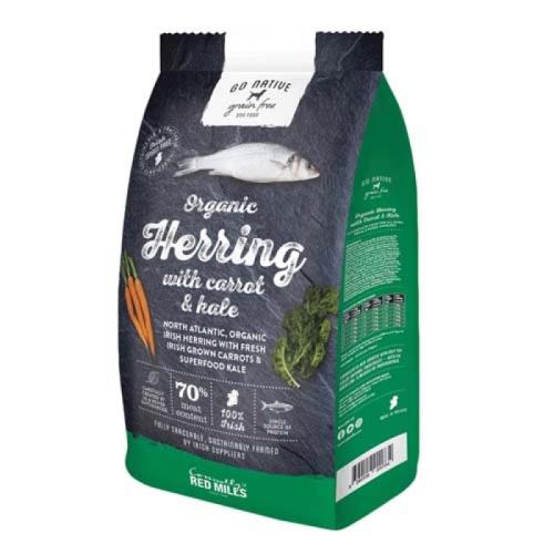 GO NATIVE Herring with Carrot and Kale 4kg ultraprémiové krmivo pre psov so sleďom, mrkvou a kelom