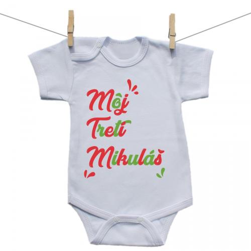 Boodyy Body s krátkym rukávom Môj tretí Mikuláš 74 (6-9 mesiacov)