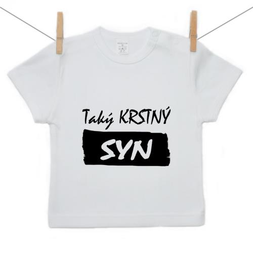Boodyy Tričko s krátkym rukávom Taký krstný syn 74 (6-9 mesiacov)