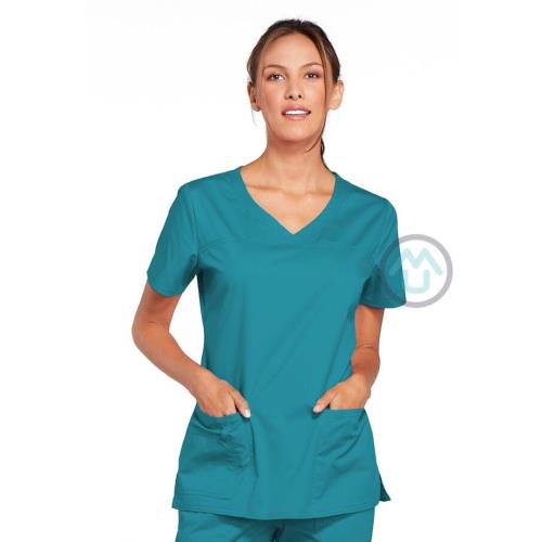 Pracovná blúza FIT - modrozelená 2XL