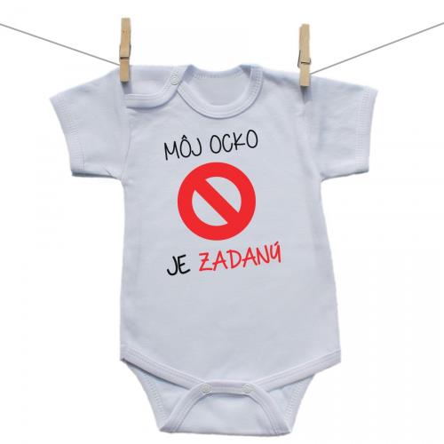 Boodyy Body s krátkym rukávom Môj ocko je zadaný 68 (3-6 mesiacov)