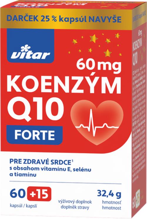 VITAR Koenzým Q10 (60mg)+E+Se+thiamin