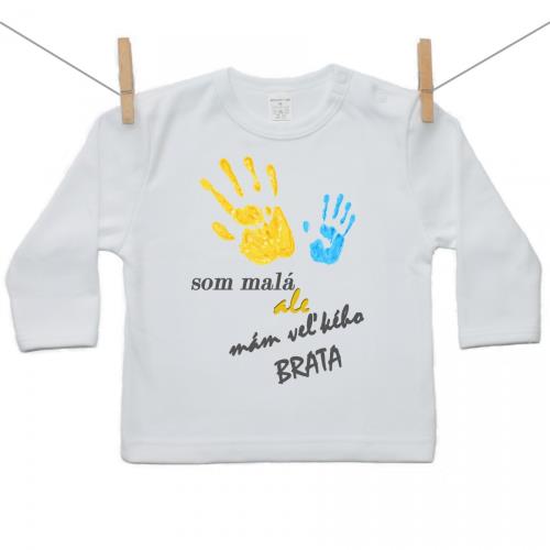 Boodyy Tričko s dlhým rukávom Som malá ale mám veľkého brata 128 (7-8 rokov) 785-25284