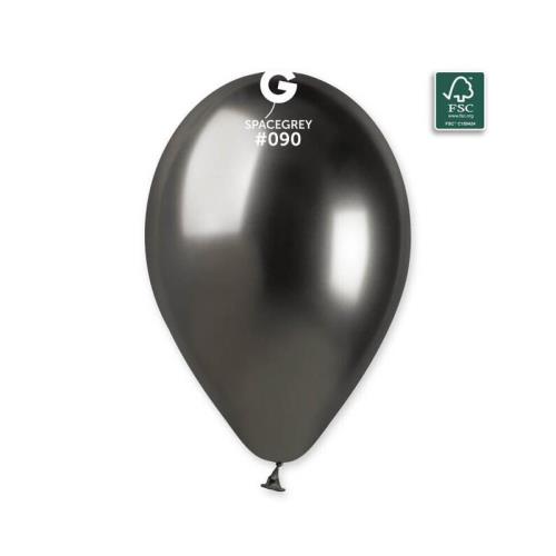 Gemar Balóny saténové antracitové 33cm 50ks