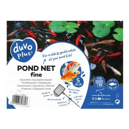 DUVO+ Sieťka na jazierkové ryby s teleskopickou rukoväťou- riedká 30x25cm (90-150cm)