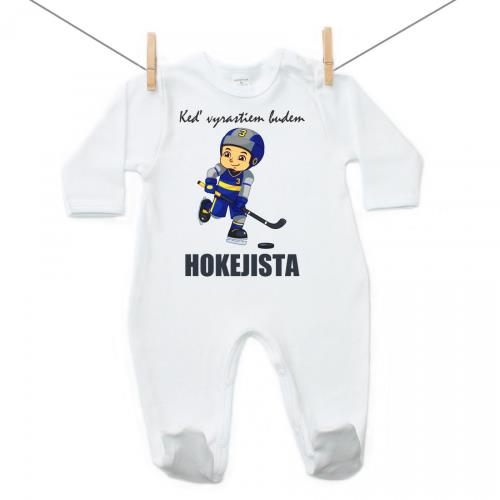 Boodyy Overal Keď vyrastiem budem hokejista 74 (6-9 mesiacov)