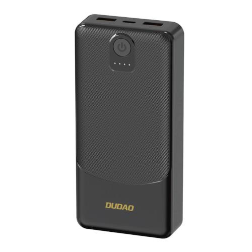 Dudao K10Pro Power Bank 20000mAh 2x USB 2.4A, čierny