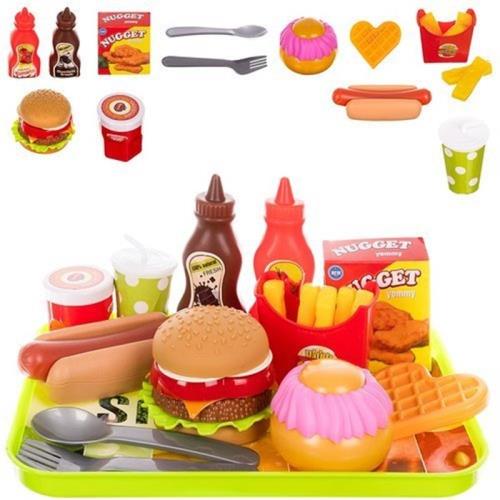 Hračka sada rýchleho občerstvenia FASTFOOD LD1006