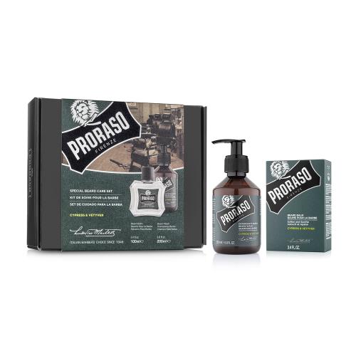 Proraso Duo Cypress & Vetyver Šampón na bradu 200ml + balzam na bradu 100ml