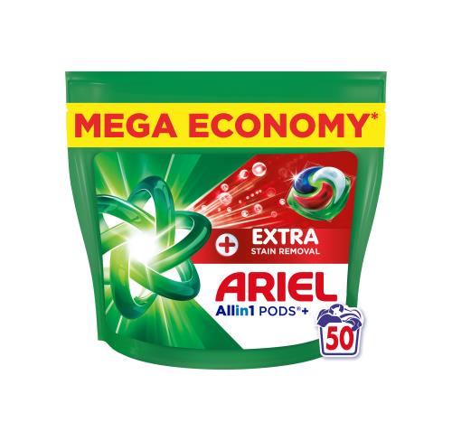 Ariel Extra Clean Allin1 +, kapsuly na pranie, 50 praní