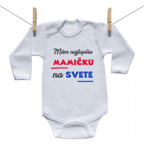 Boodyy Body s dlhým rukávom Mám najlepšiu mamičku na svete 80 (9-12 mesiacov)