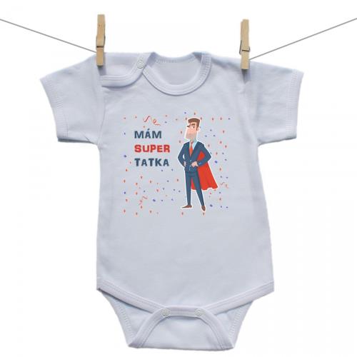 Boodyy Body s krátkym rukávom Mám super tatka 68 (3-6 mesiacov)