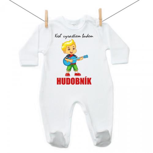 Boodyy Overal Keď vyrastiem budem hudobník 74 (6-9 mesiacov)